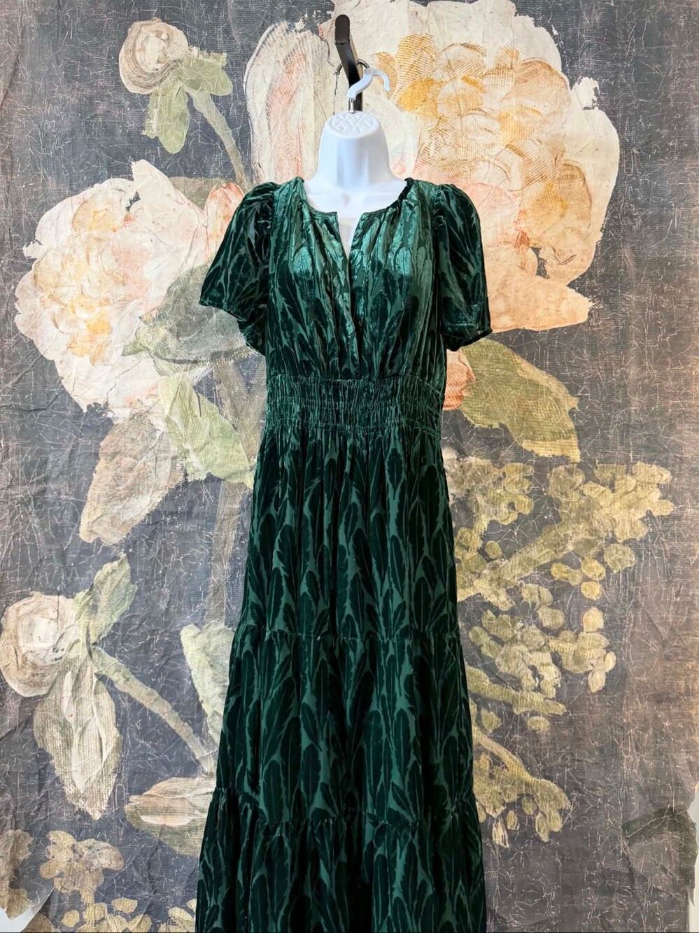 New Anthropologie The Somerset Velvet Maxi Dress Size S - Picture 4 of 10